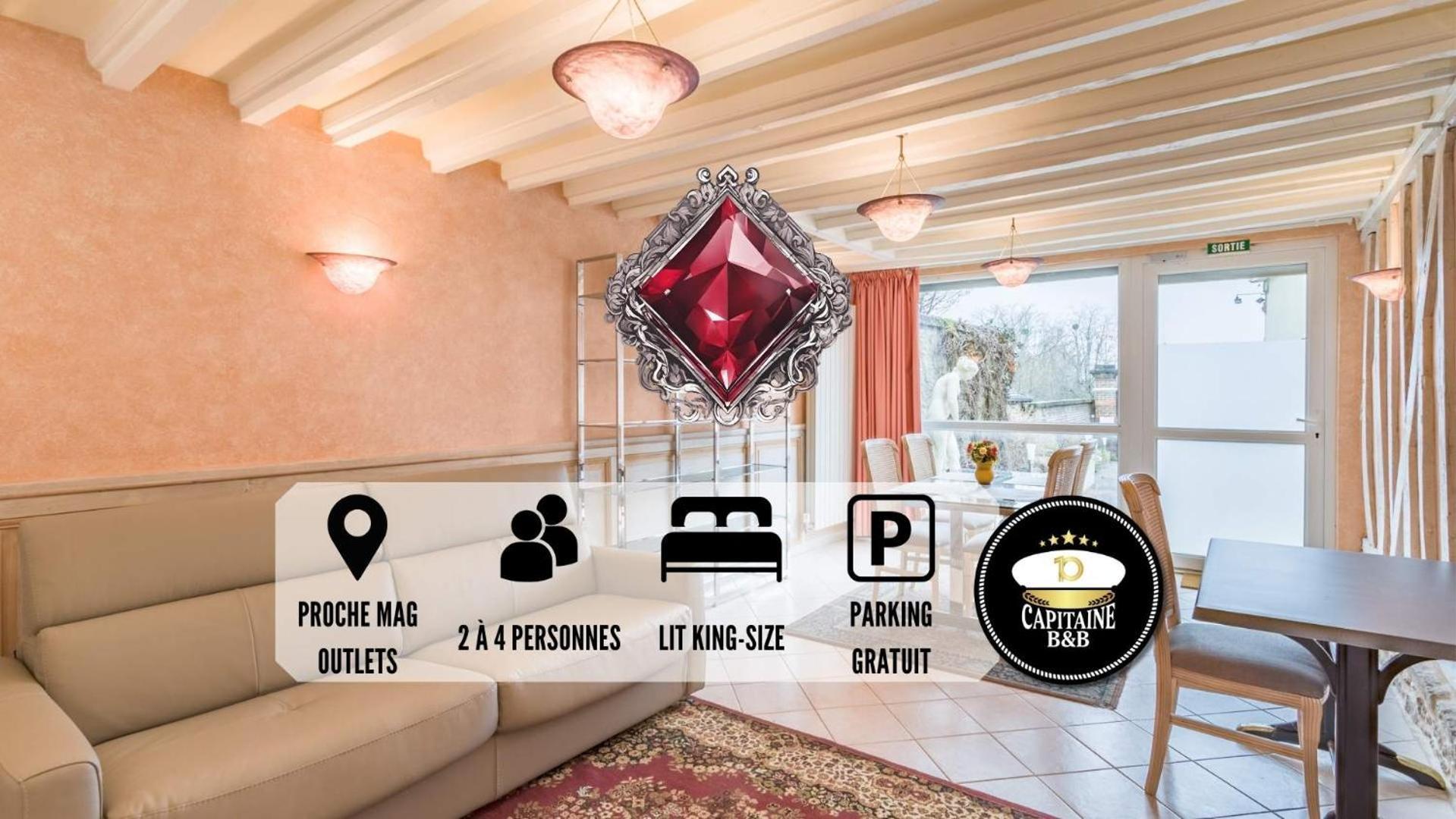 Le Rubis - Confort - Proche Mag Outlet Troyes - Parking Gratuit *
